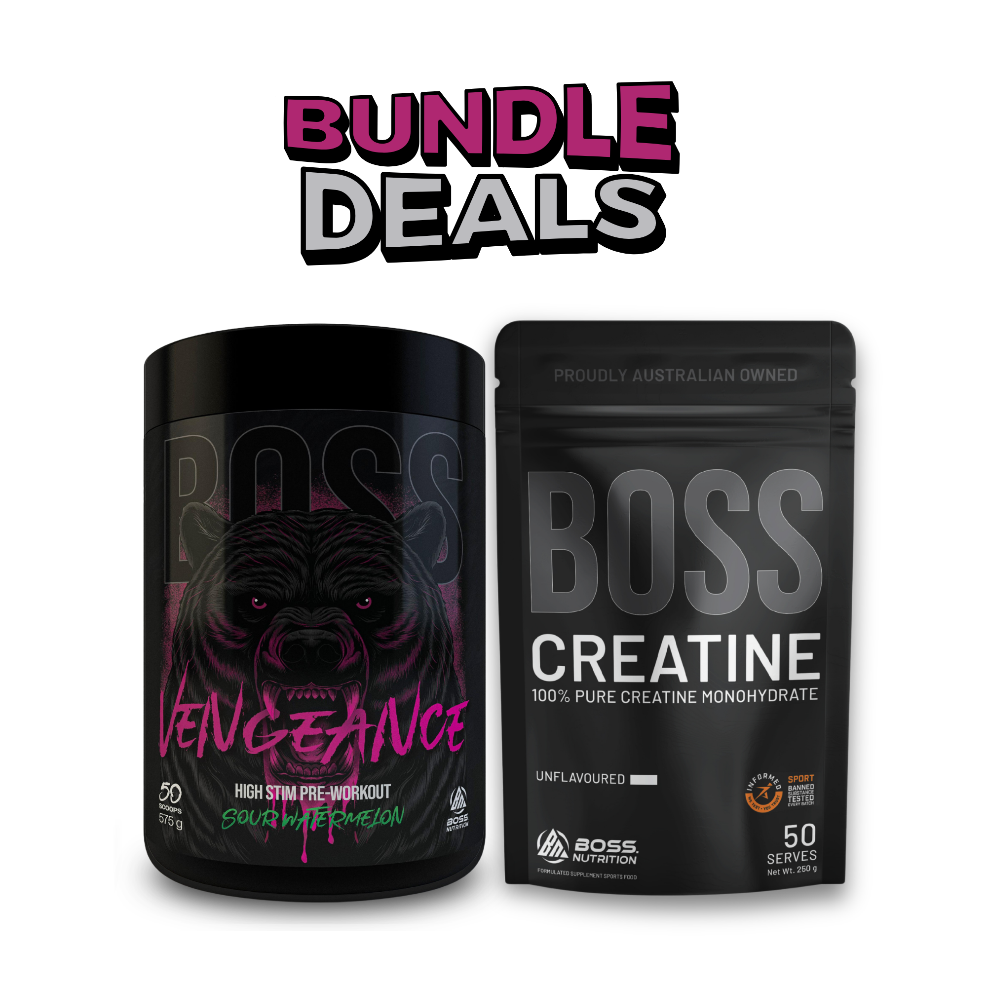 Vengeance Performance Bundle | FREE Creatine (50 Serves)